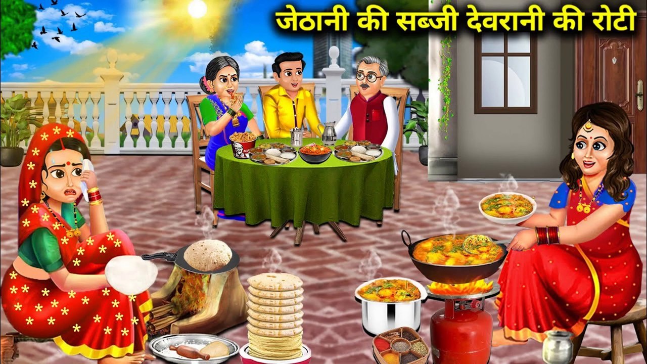 जेठानी की सब्जी देवरानी की रोटी_ jethani ki sabji devrani Ki roti_ SAS Bahoo kahaniyan _moral....