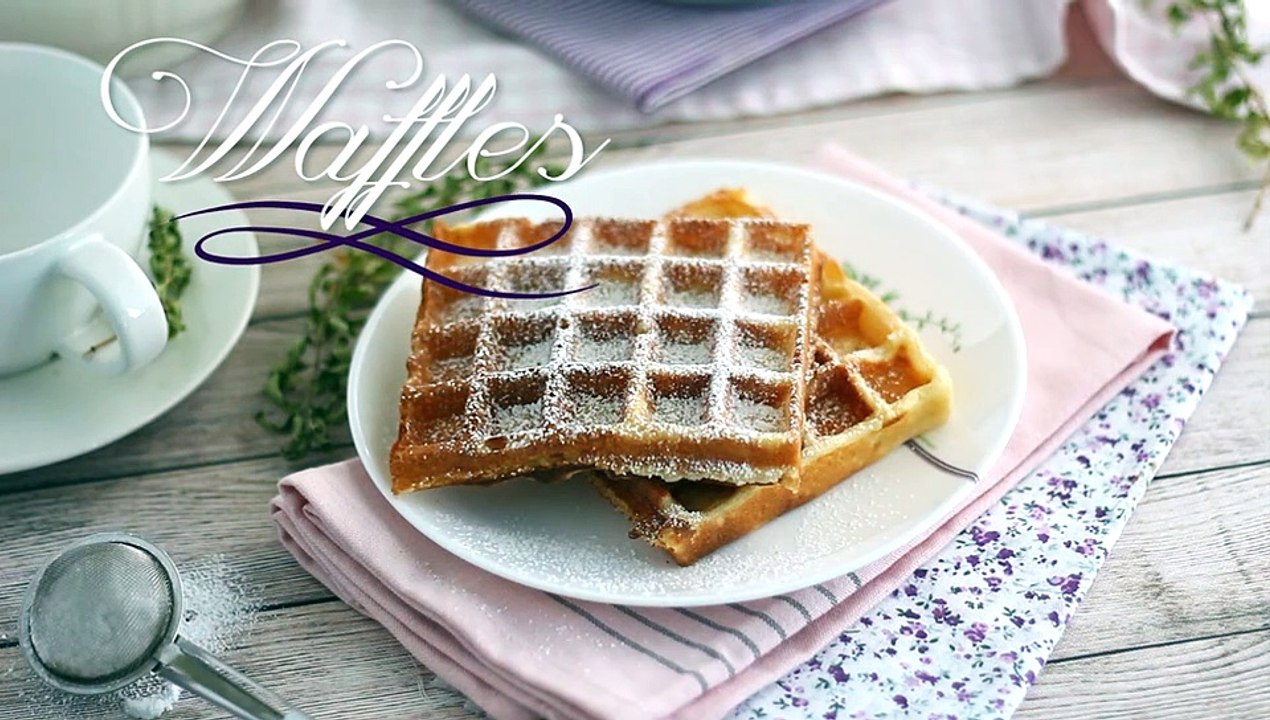 Waffles leves e crocantes