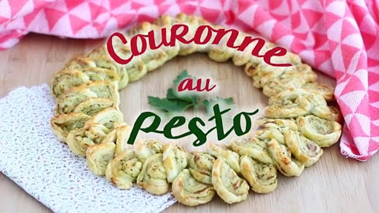 Couronne feuilletée au pesto pour l'apéritif