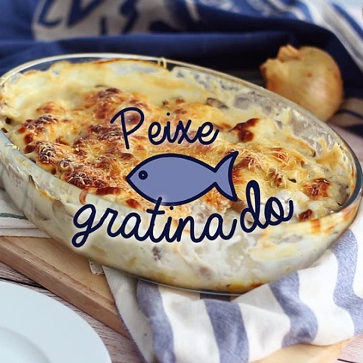 Peixe gratinado fácil