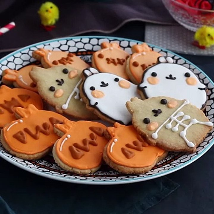 Sablés décorés halloween molang