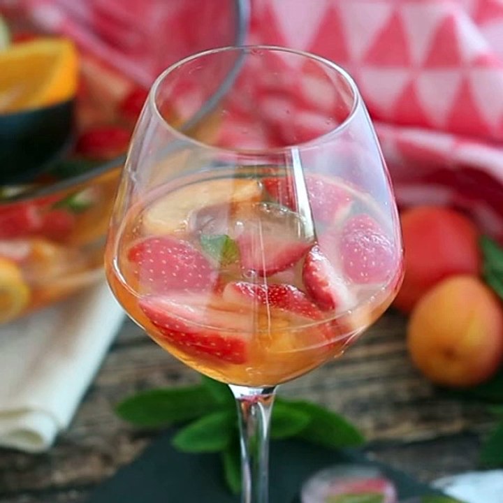 Sangria au vin blanc - sangria blanche