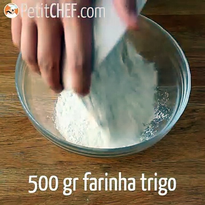 Pão sem amassar - pão de preguiçoso