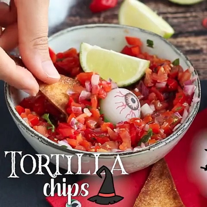 Chapéu de bruxa - tortilla chips