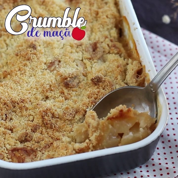 Crumble de maçã super fácil