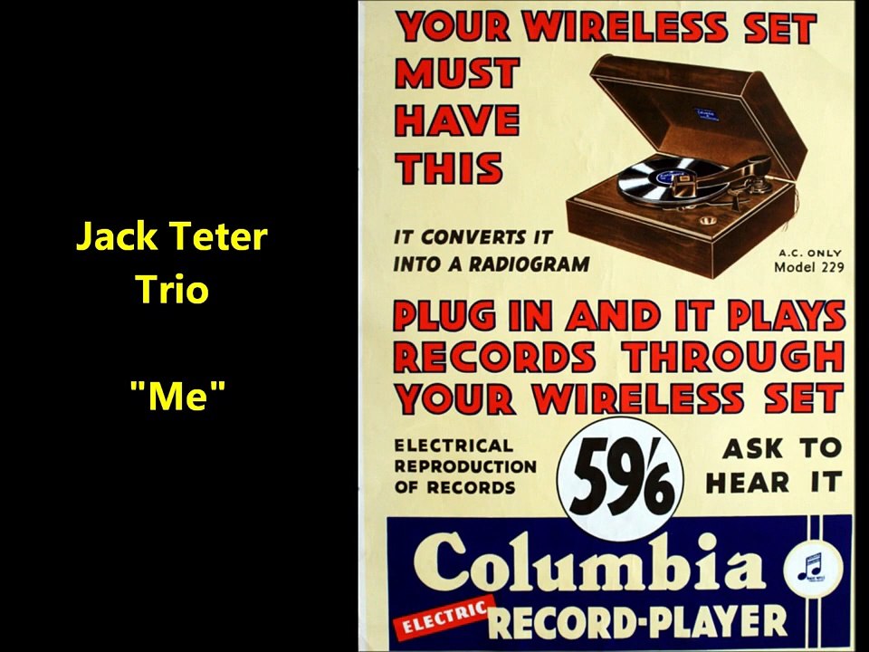 Jack Teter Trio - Me (1920)