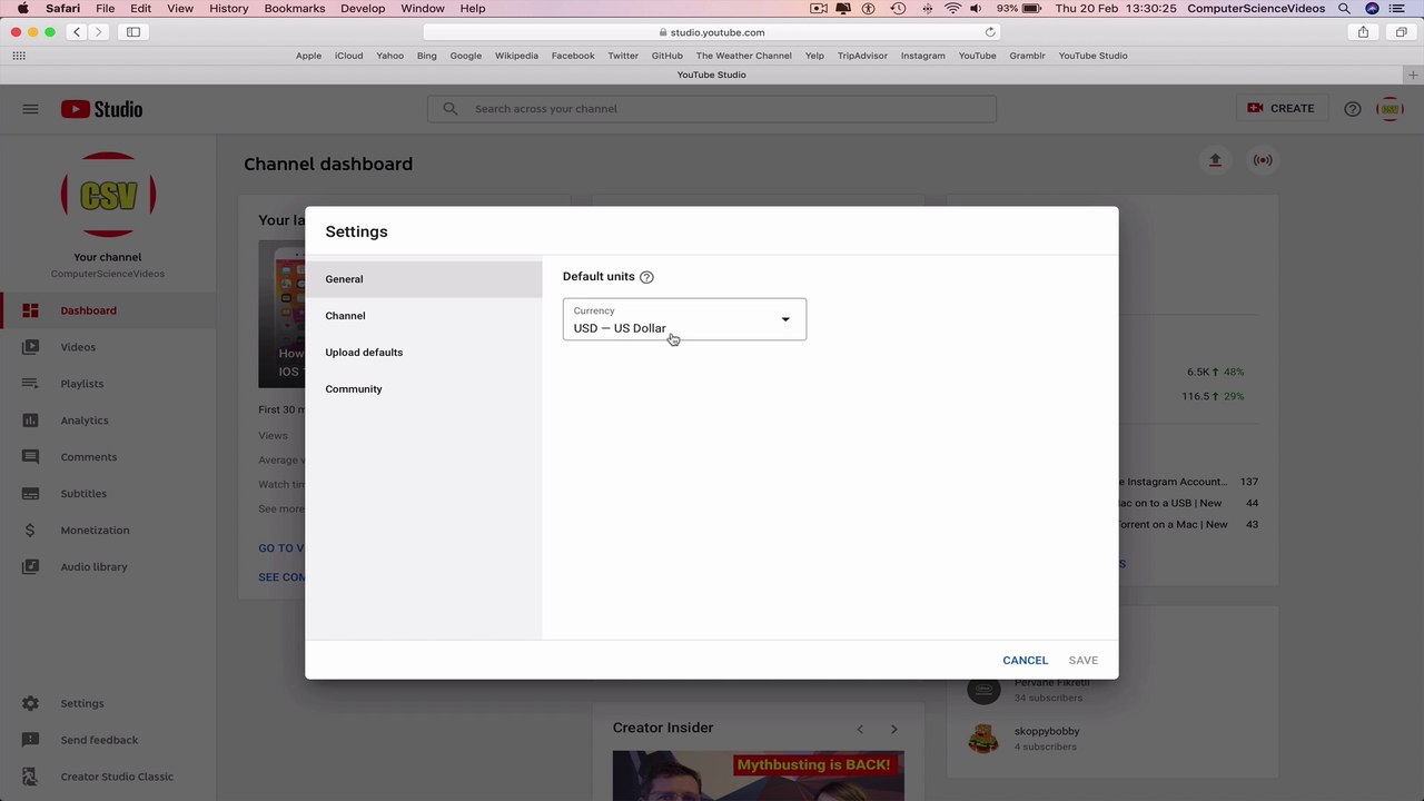 How to USE YouTube - Change the Currency on Your YouTube Channel | Tutorial 18