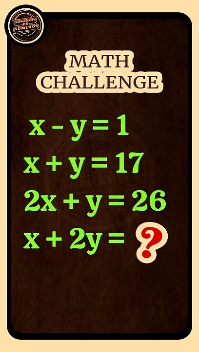 An entertaining mathematical challenge. (VIDEO 2).
