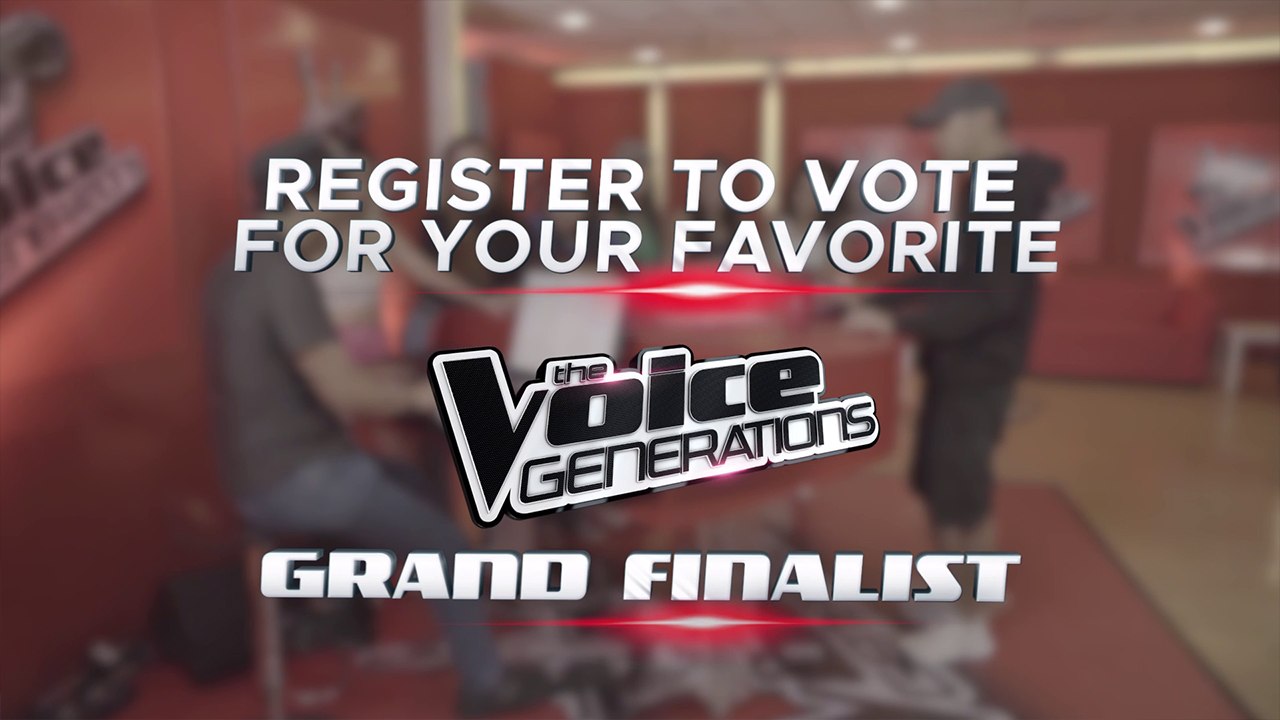 The Voice Generations: Register to vote!