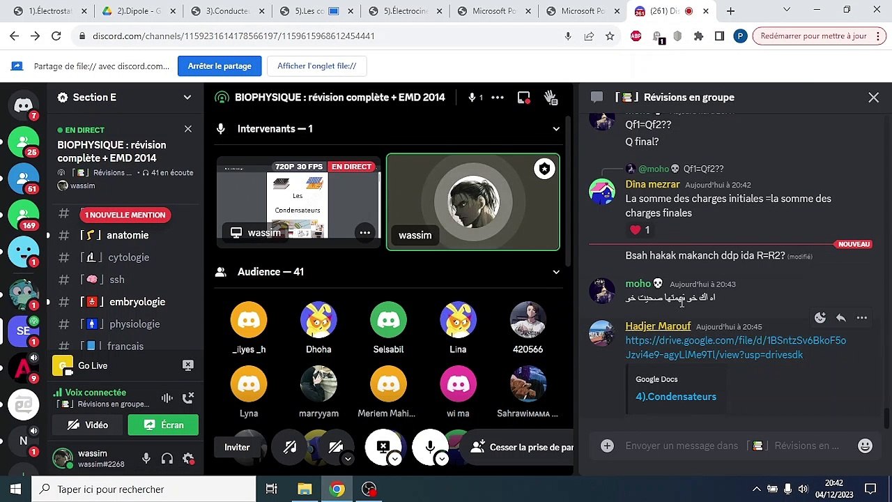 REVISION BIOPHYSIQUE PART 2