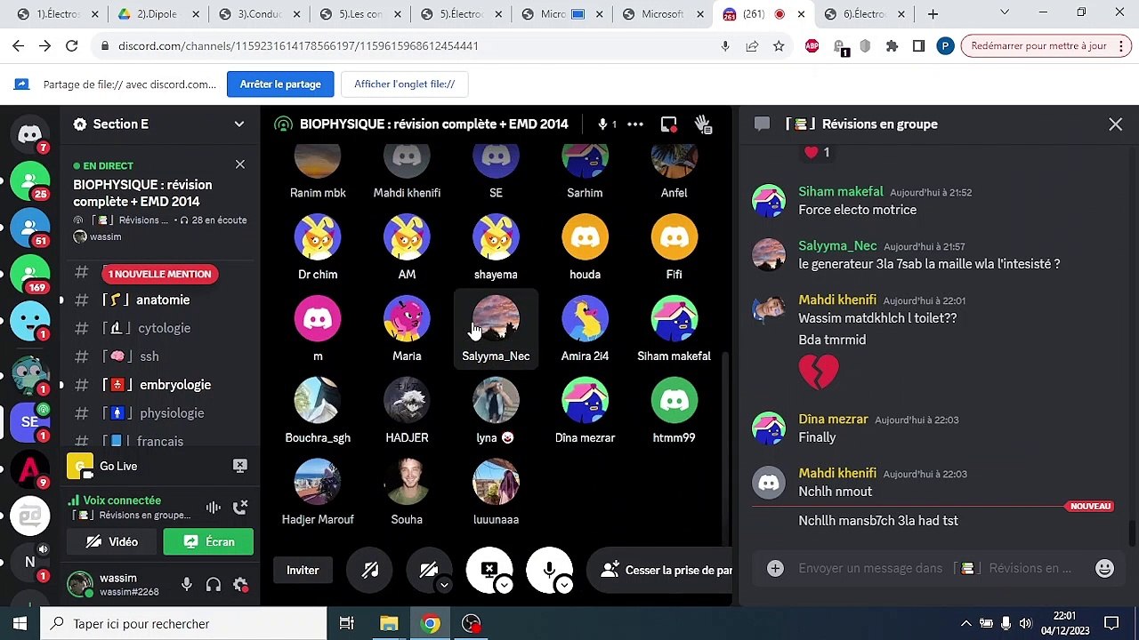 REVISION BIOPHYSIQUE PART 3
