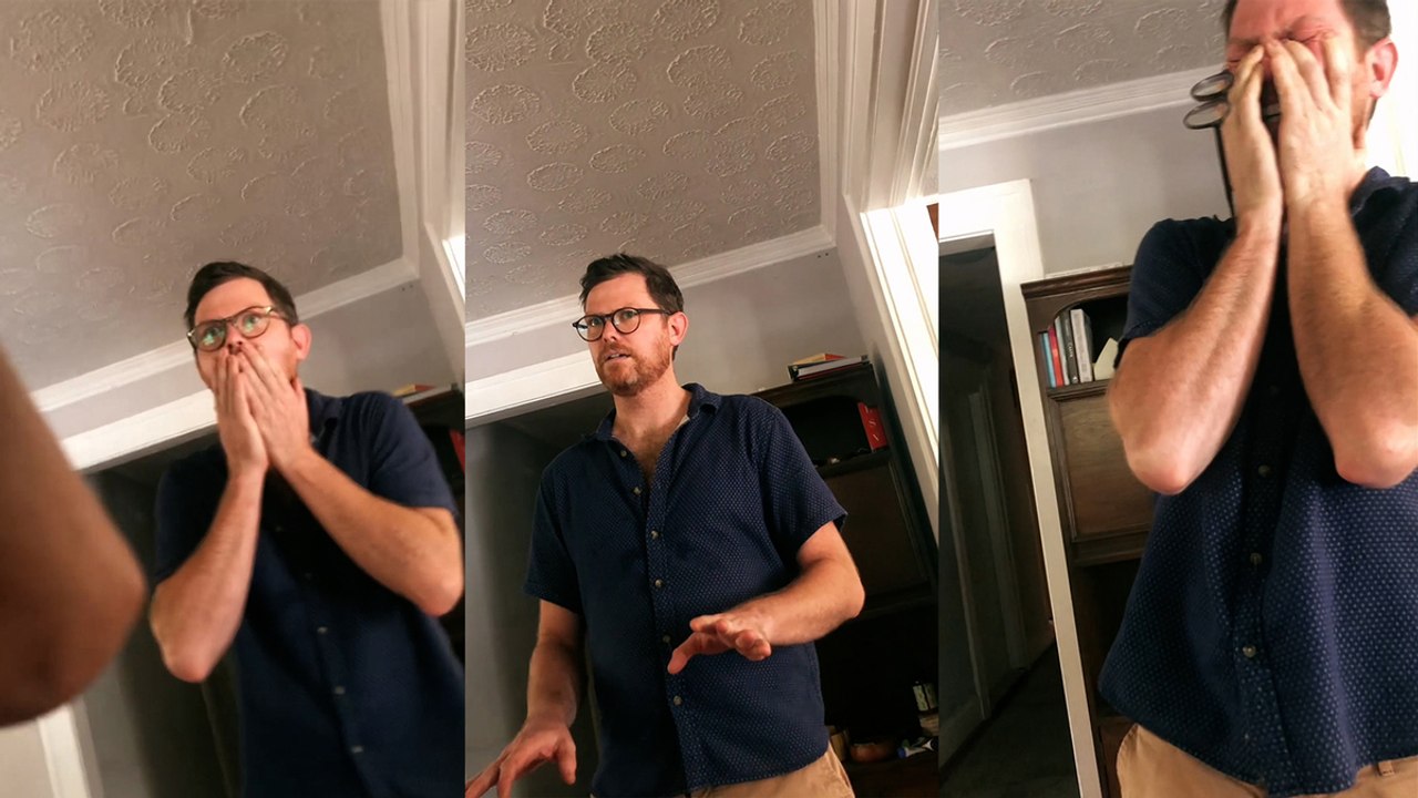 Woman surprises husband with pregnancy after trying for 14 years