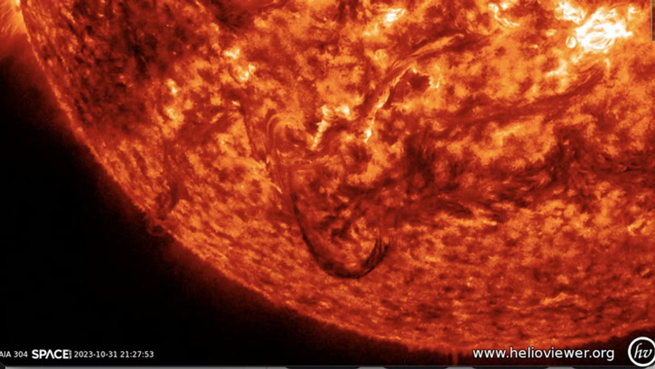 Massive Solar Magnetic Filament Erupted Recently