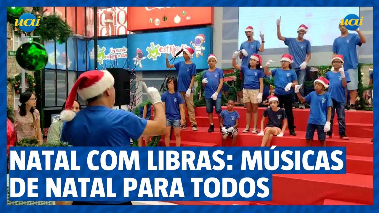 Apresentação de músicas de Natal em Libras