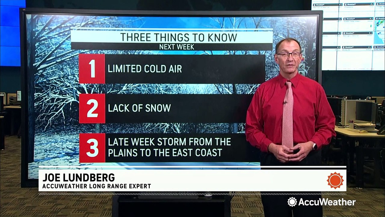 A very dry week ahead for most of the US after a weekend storm