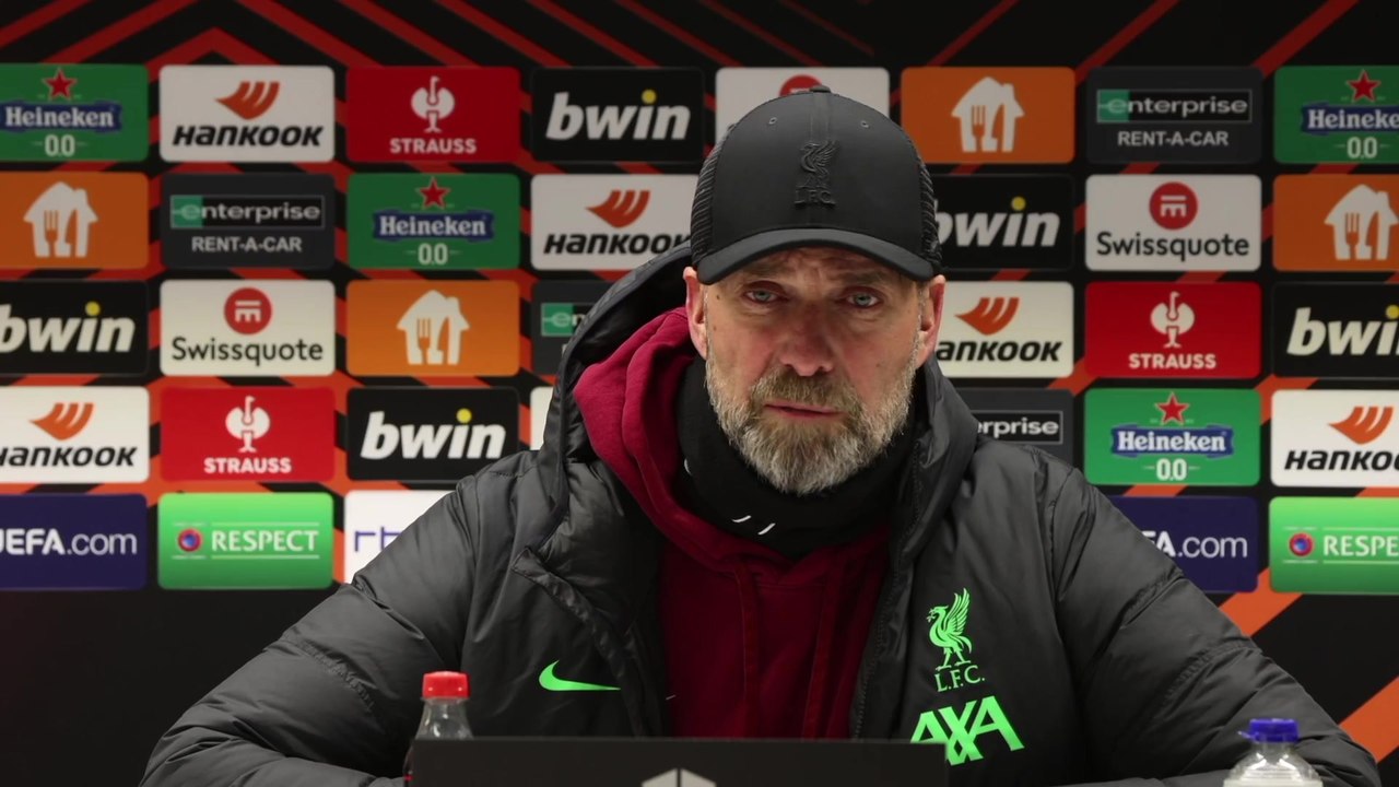 Klopp on young Liverpool's 2-1 Europa League defeat at Union