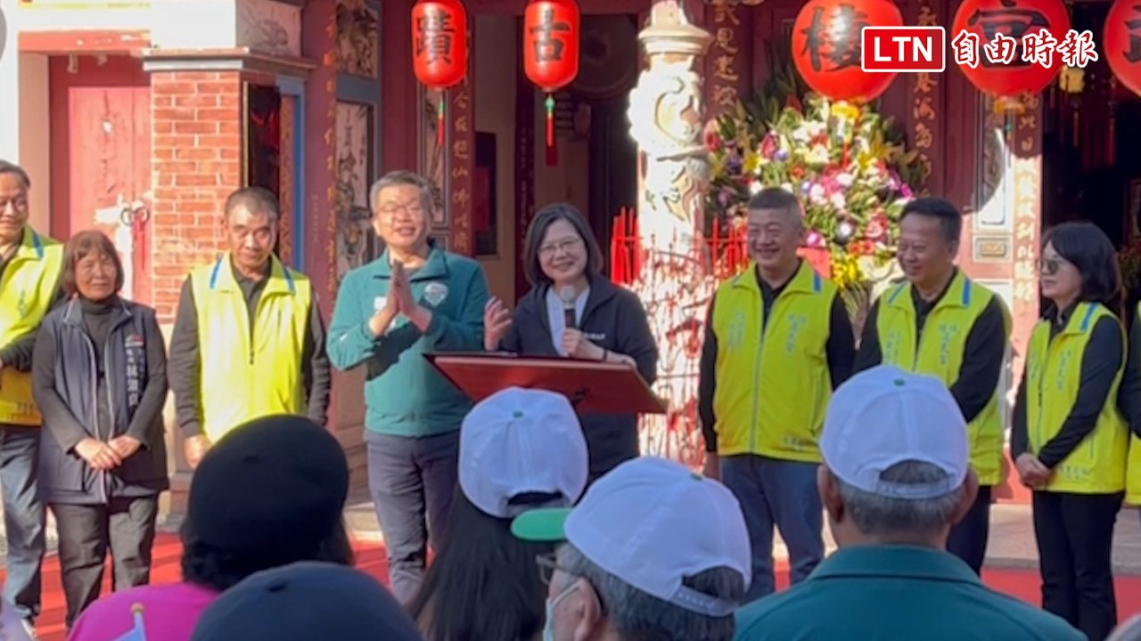 蔡英文台中輔選 籲讓蔡其昌更上一層樓當院長