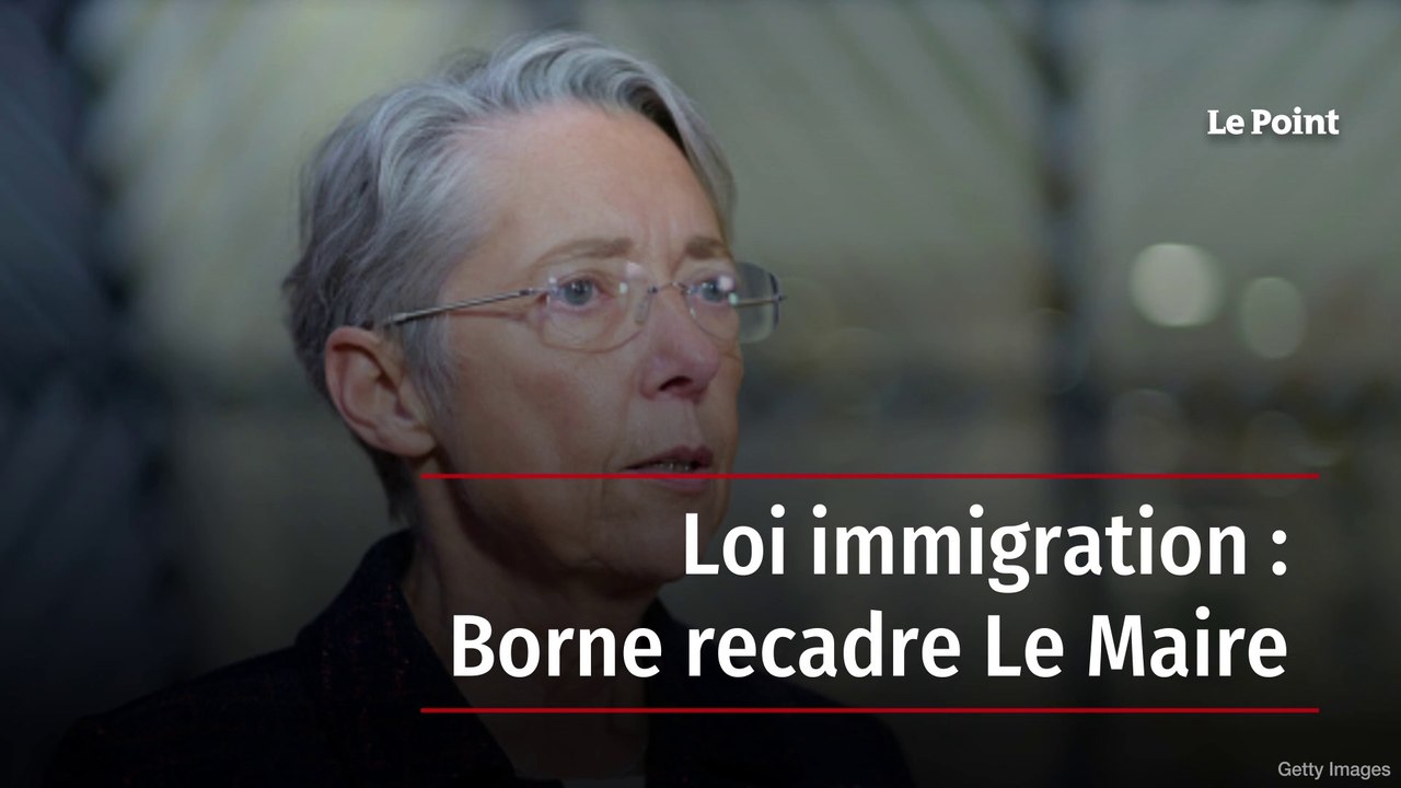 Loi immigration : Borne recadre Le Maire