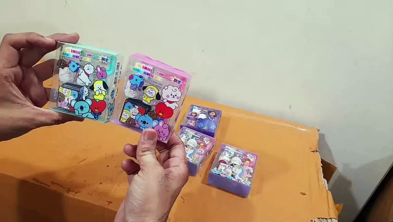 Unboxing and Review of BTS, Unicorn, Princess Handle Wheel Roller Stamp with Inkpad