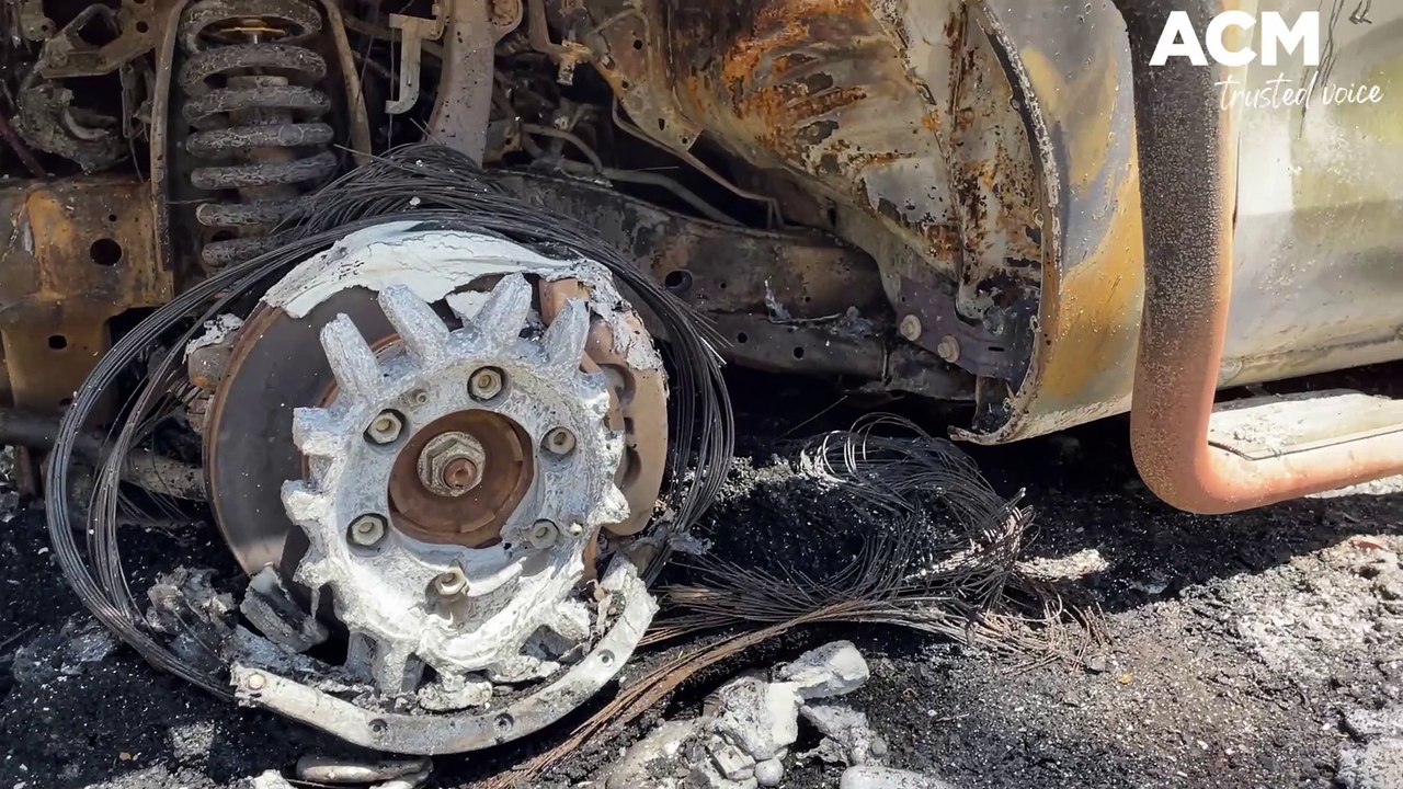 Burnt out car Dec 2023