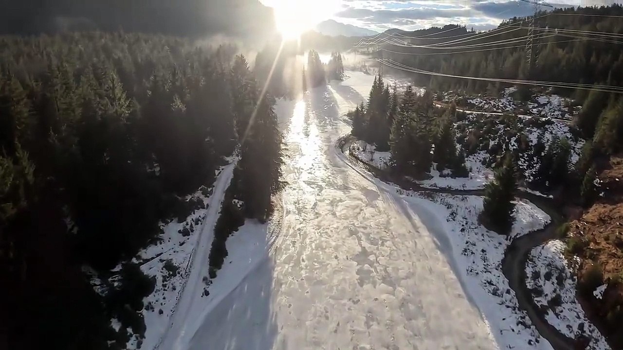 Flying over an Mystical Forest _ Cinematic Drone Video and Relaxing Music 4k