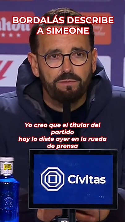 Bordalás: "Respeto mucho a Simeone"