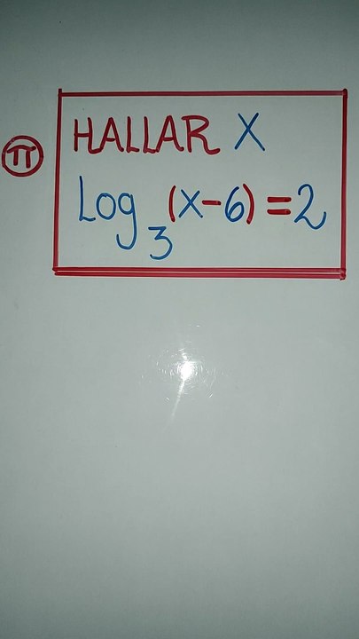 Ecuación logarítmica básica