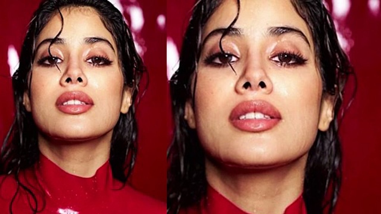 Jahnvi Kapoor adds a touch of boldness in tight red dress, flaunts her curvy figure