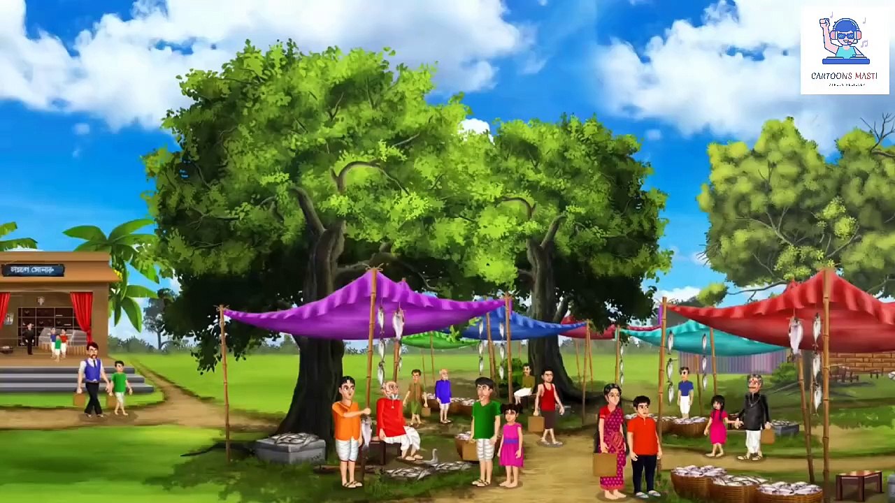 রিক্সায় ভূত ।  Rickshaw Bhut । Bengali Horror Cartoon_Cartoons Masti