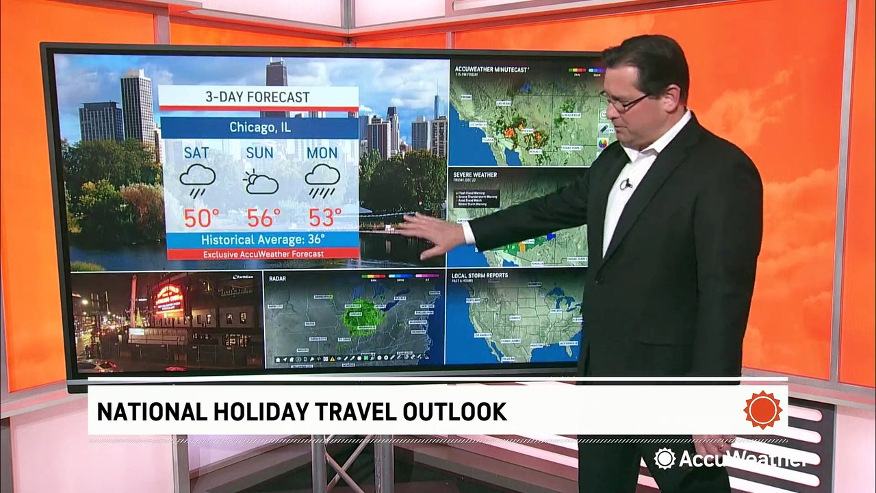 Where will weather cause travel problems ahead of Christmas?