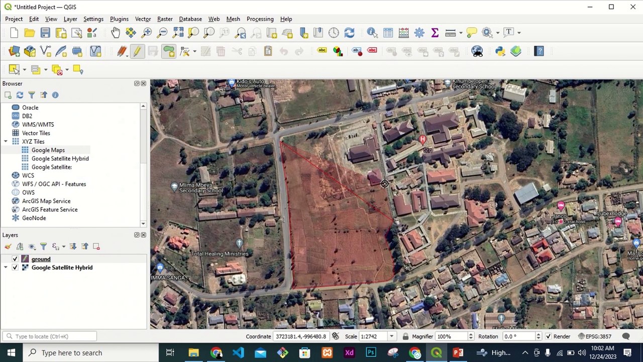 How to create a polygon QGIS