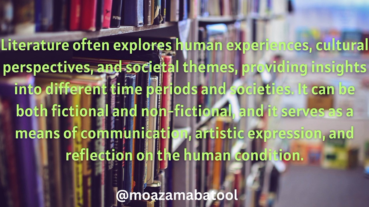 Literature and it's types