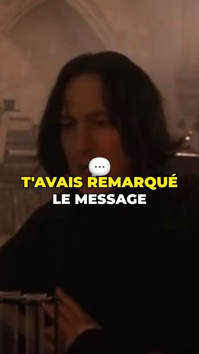 Le message codé de Rogue dans Harry Potter !