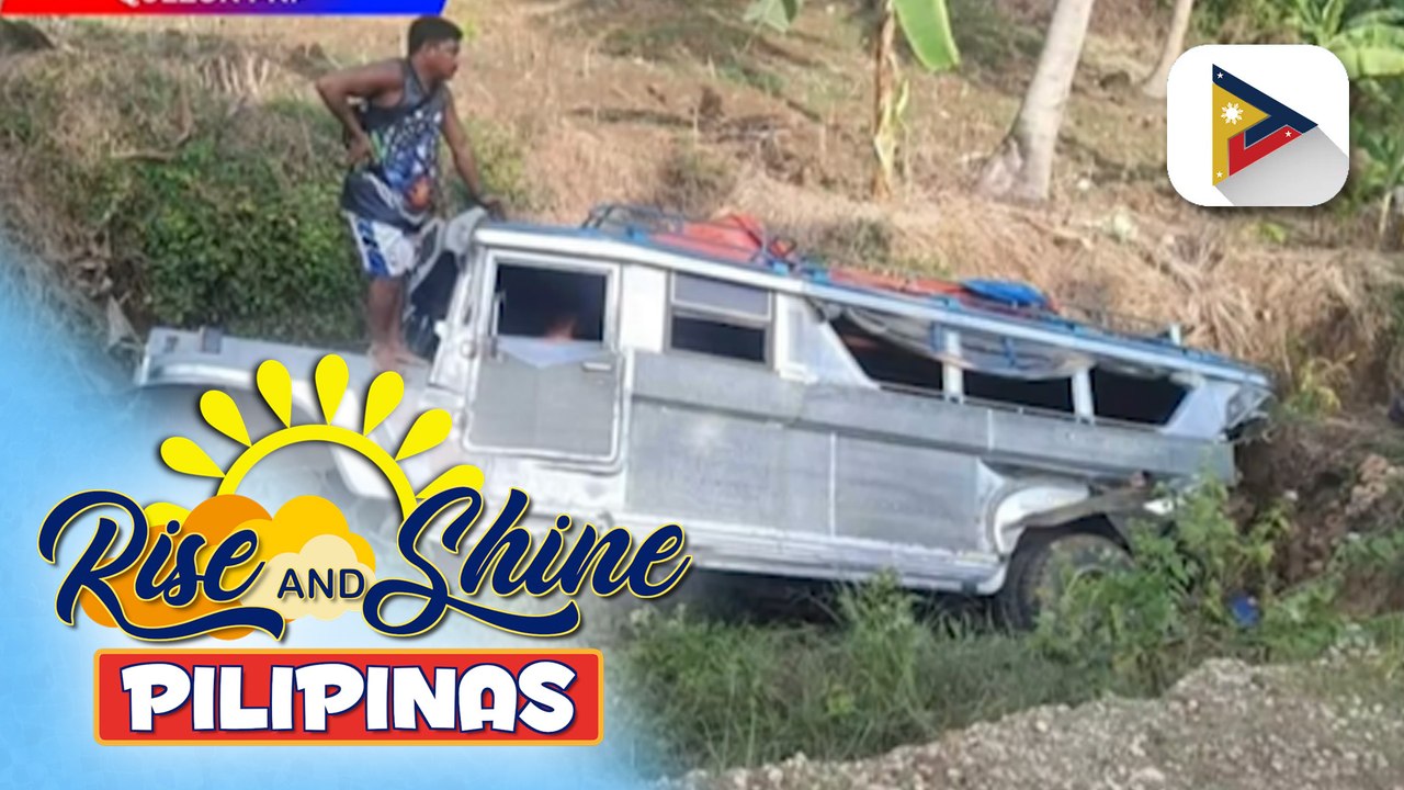 Matandang babae, patay matapos mahulog sa kanal ang sinasakyang jeep sa Quezon