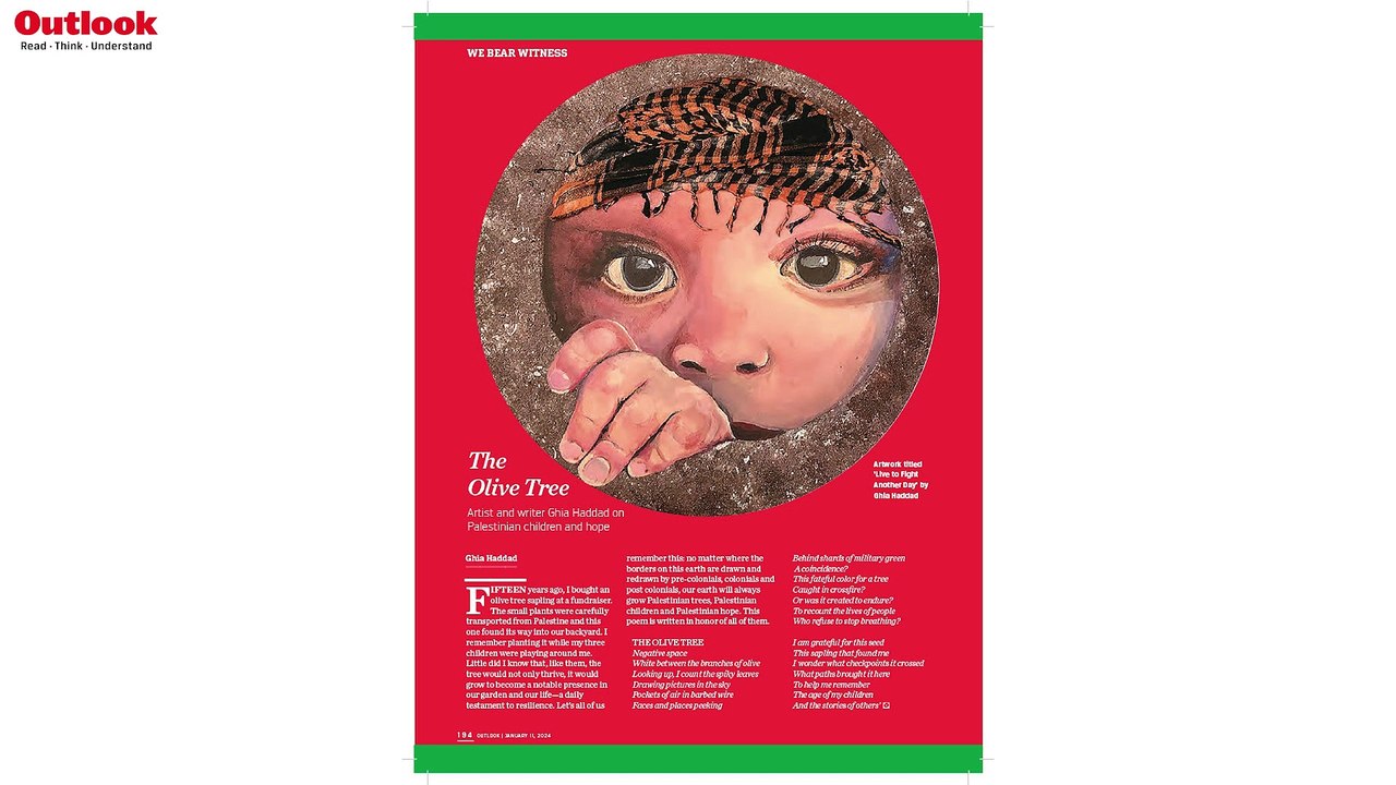 #OutlookMagazine Anniversary Issue | The Olive Tree