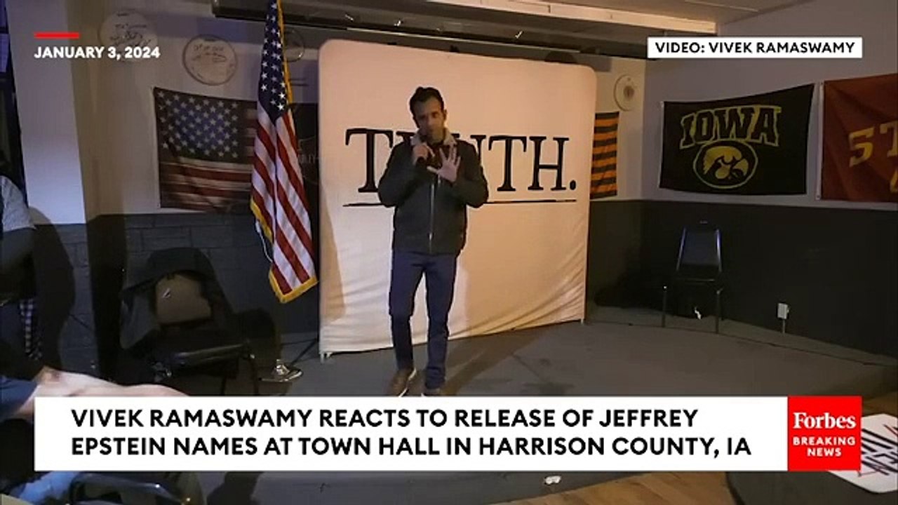 Vivek Ramaswamy Reacts To Release Of Names In Jeffrey Epstein Documents