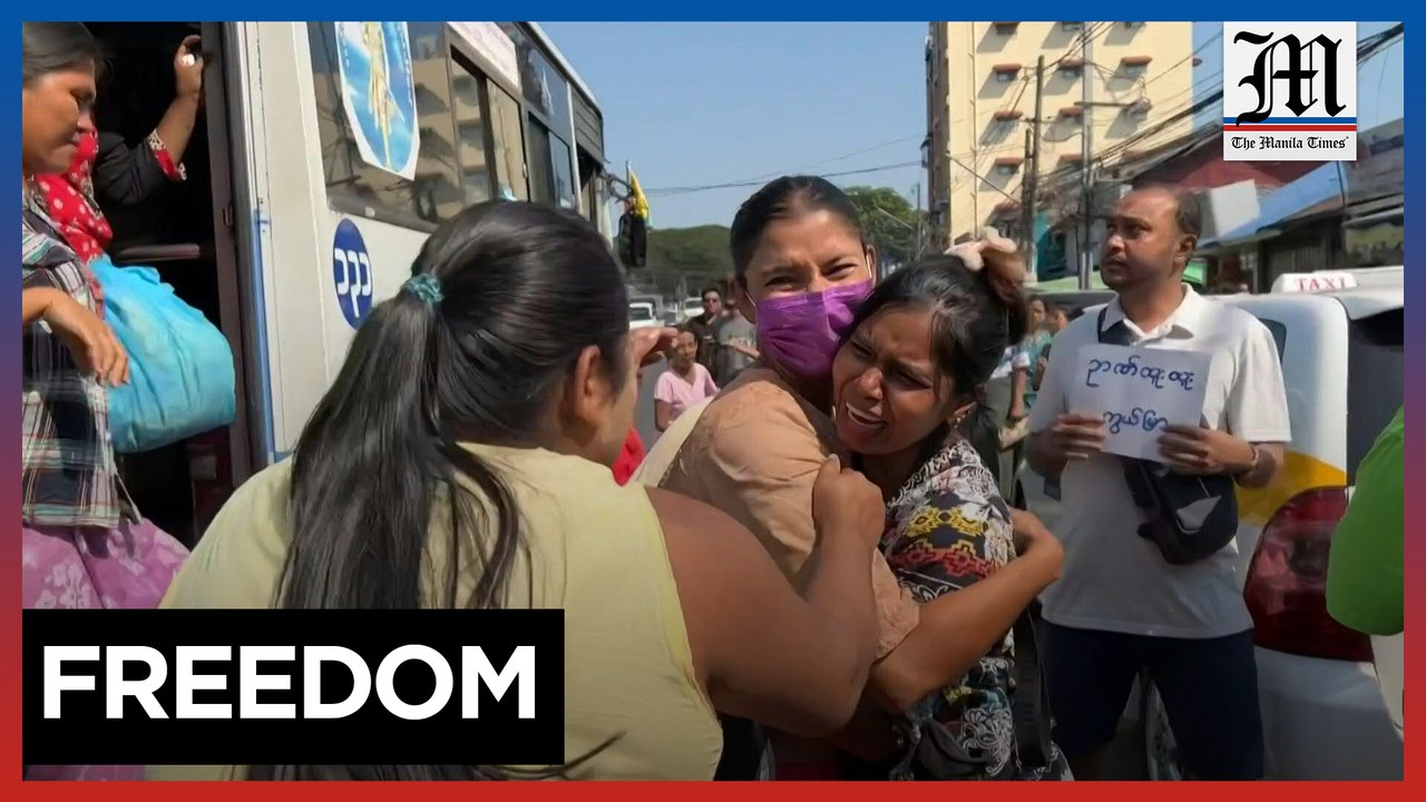 Annual Myanmar amnesty unites prisoners with loved ones
