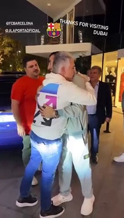 Joan Laporta, Xavi Puig y Joan Soler, de negocios en Dubai
