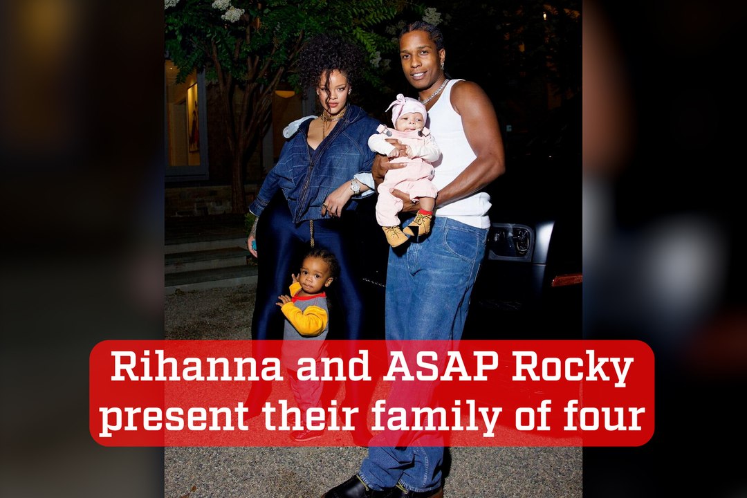 Rihanna and ASAP Rocky present their family of four to the world