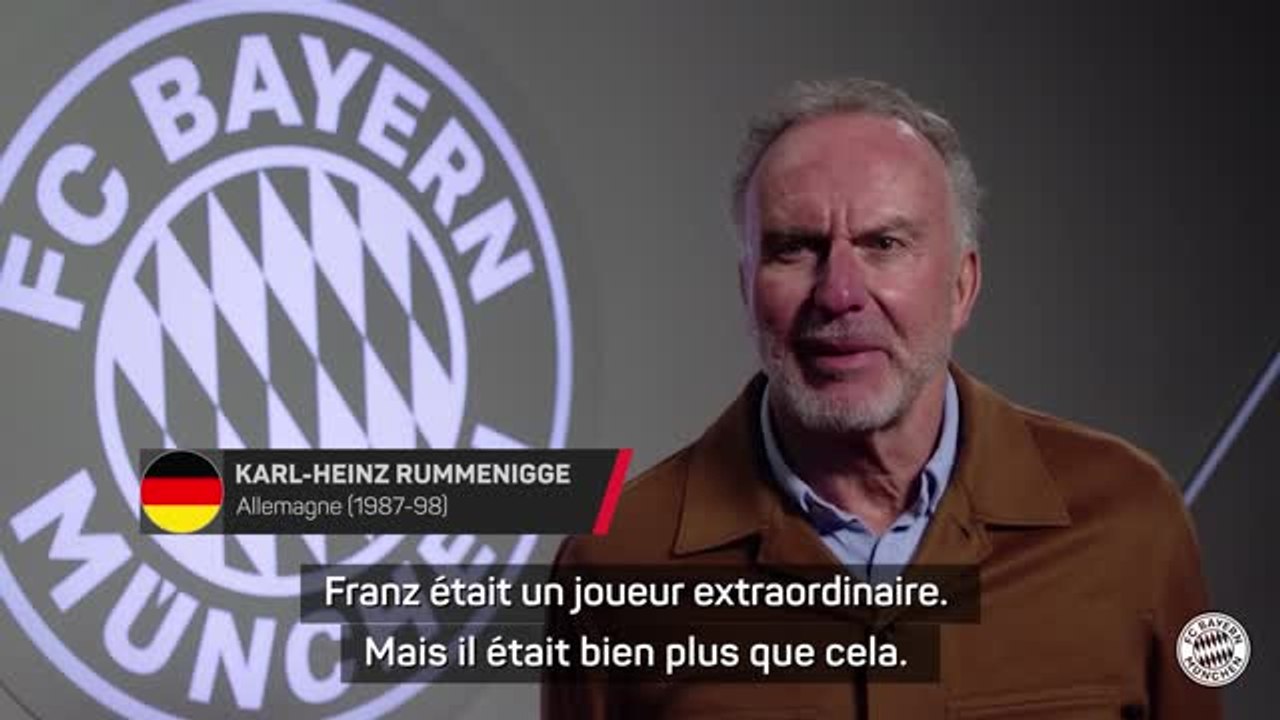Décès de Beckenbauer - Rumenigge : "Une personne formidable qui respectait les gens"