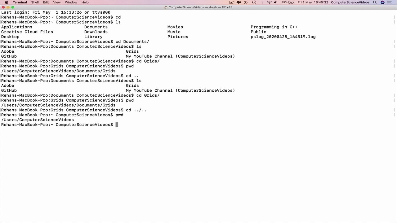 5 TERMINAL Commands To Change Directory For Beginners & Basic Programmers | New