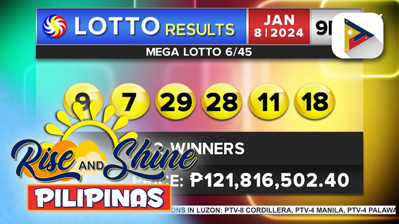Dalawang mananaya, maghahati sa higit P121M na jackpot prize sa 6/45 Mega Lotto