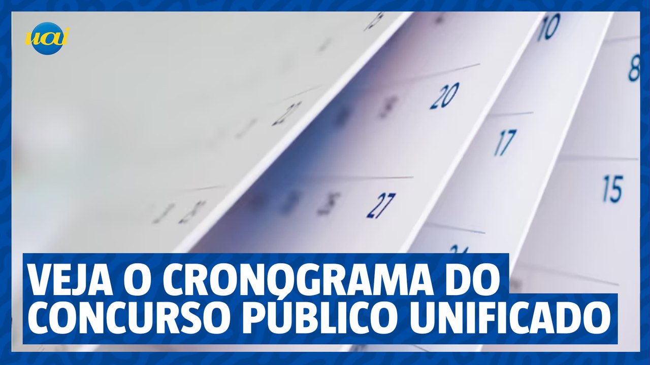 Veja o cronograma do Concurso Público Unificado