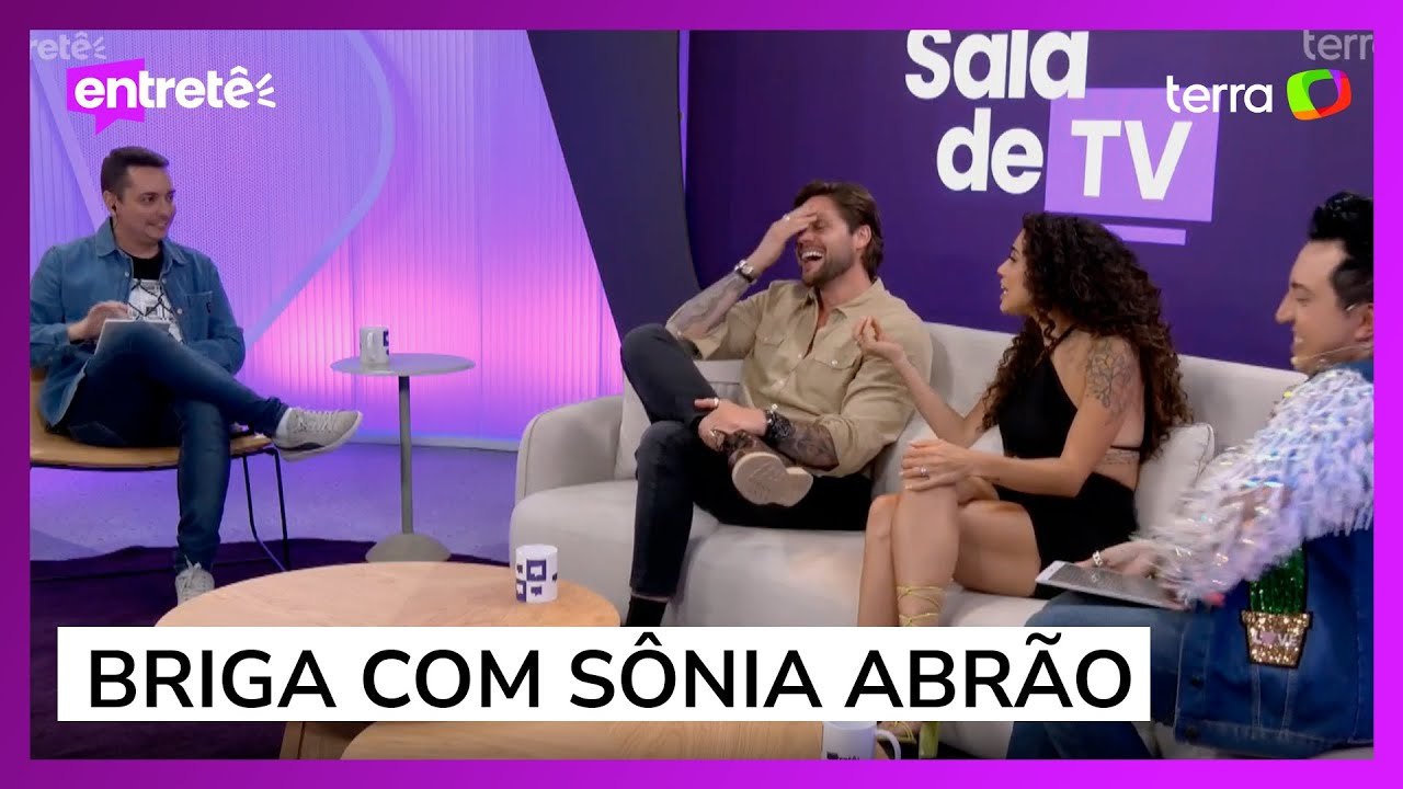 Paula Amorim e Breno Simões comentam briga com Sônia Abrão