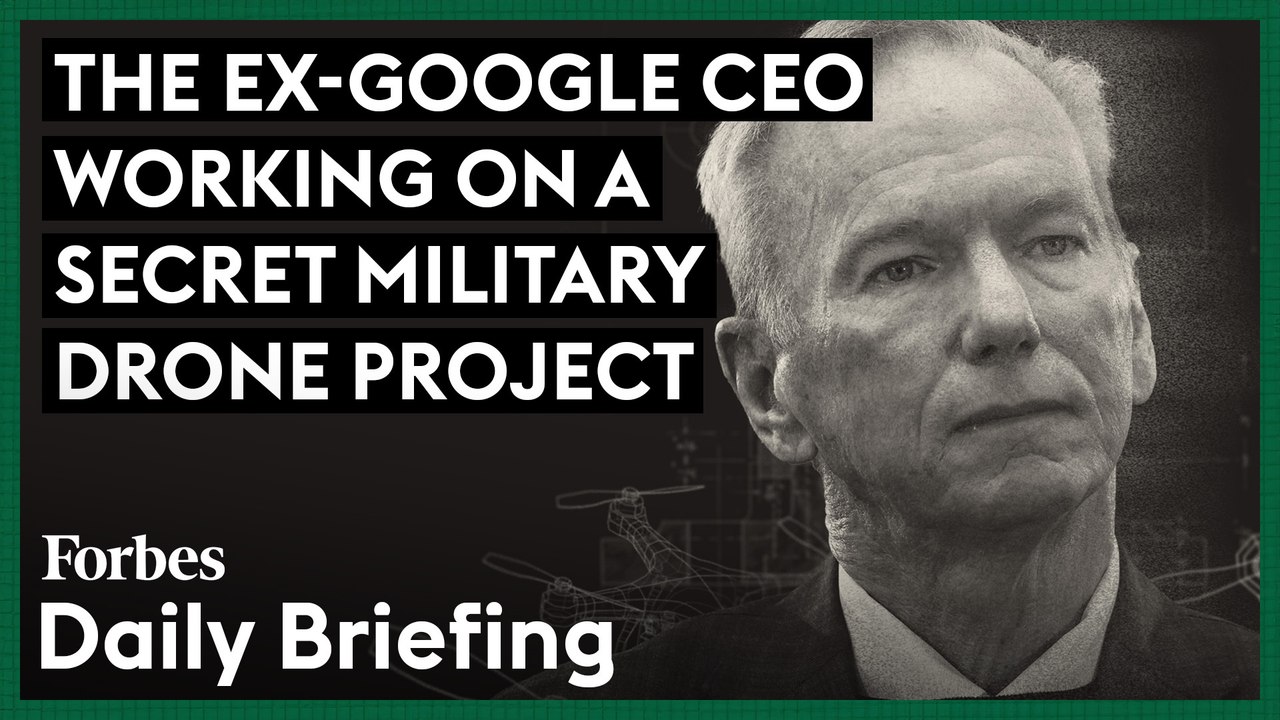 Ex-Google CEO Eric Schmidt Is Working On A Secret Military Drone Project