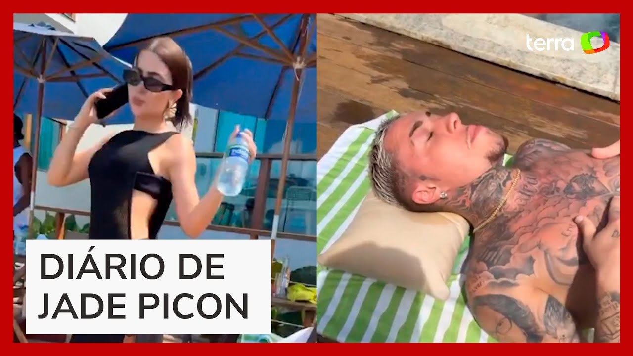 MC Daniel debocha de rotina de Jade Picon em Fernando de Noronha