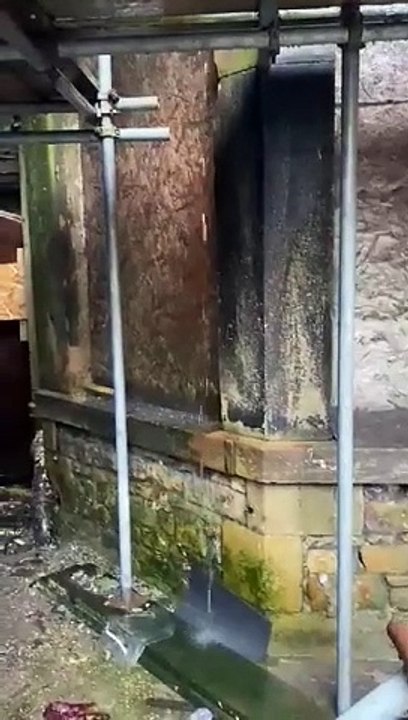 Water gushing from former Revolution bar pipes