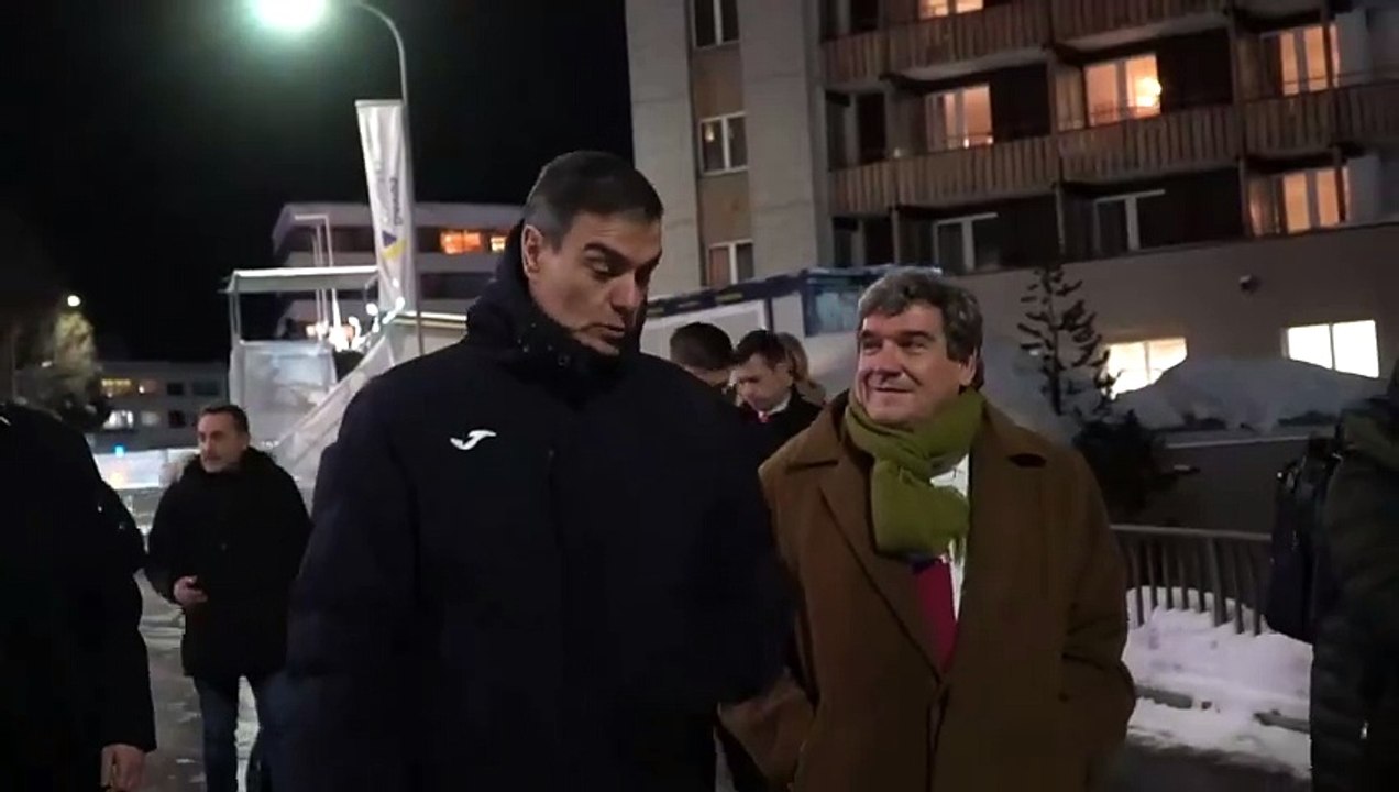 Pedro Sánchez en Davos