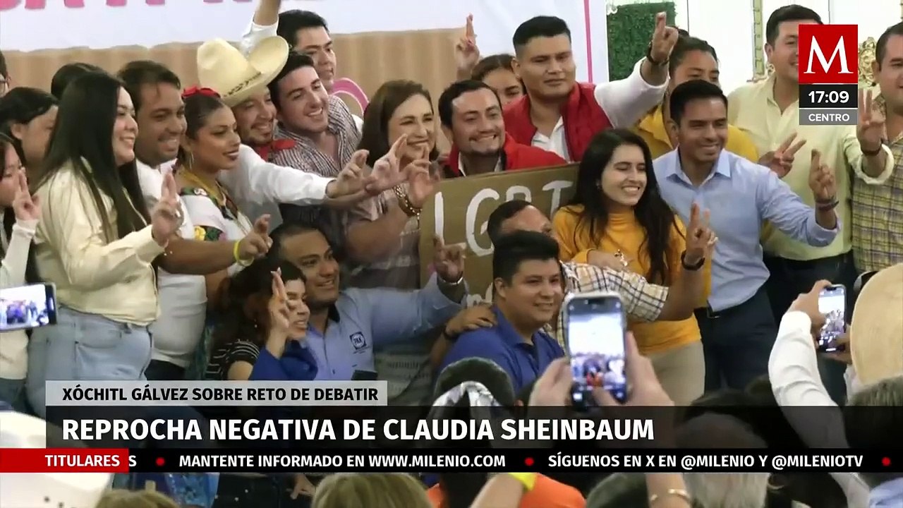 “El reto se lo hice a Claudia, que me conteste Claudia, no sus voceras": Xóchitl Gálvez