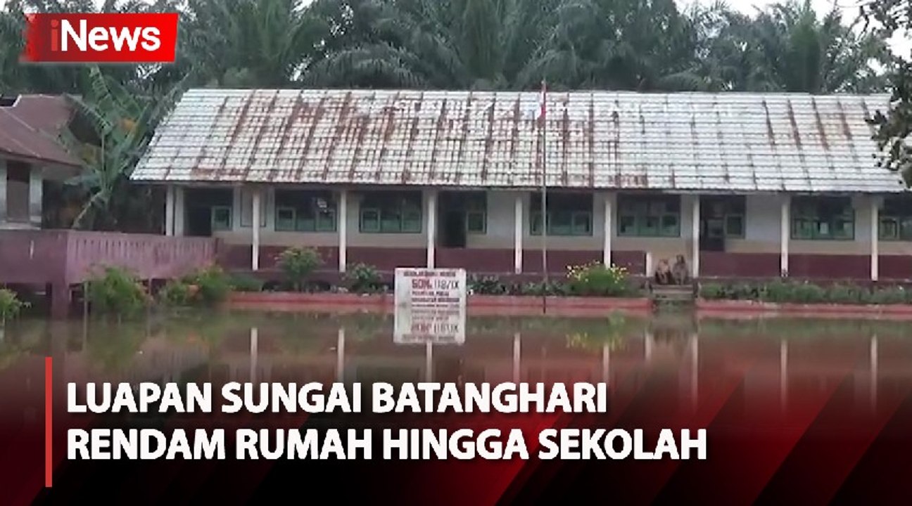 Tingginya Intensitas Hujan akibatkan Sungai Batanghari Meluap dan Rendam Rumah hingga Sekolah